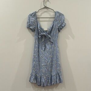 Light blue floral print sundress!